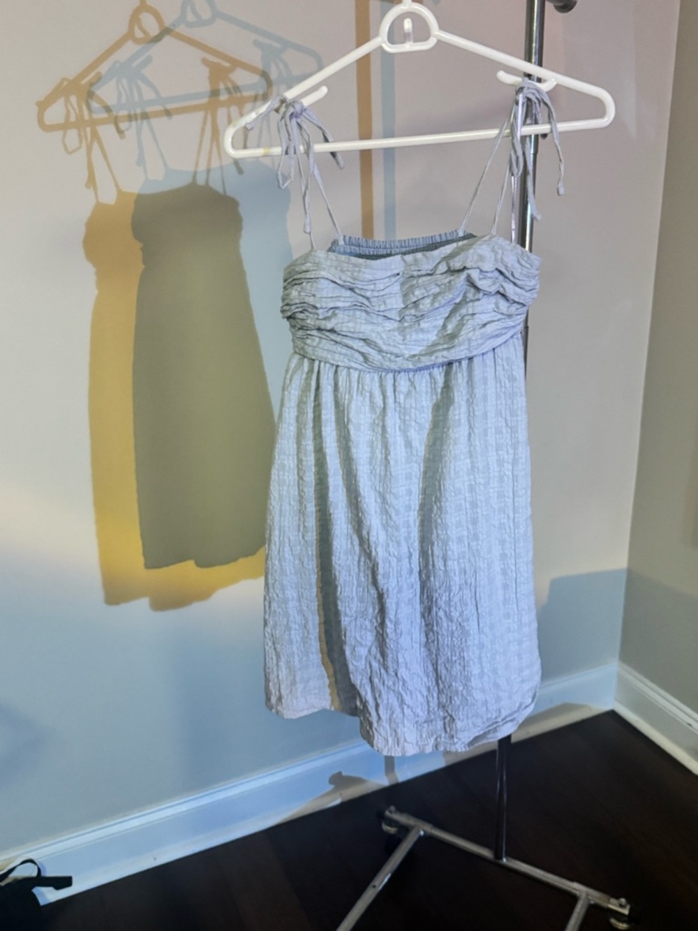 Hollister Light Blue Girls' Summer Dress with Tie Straps